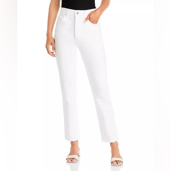 NWT Anine Bing Sonya Jeans In Off-White - Picture 1 of 13